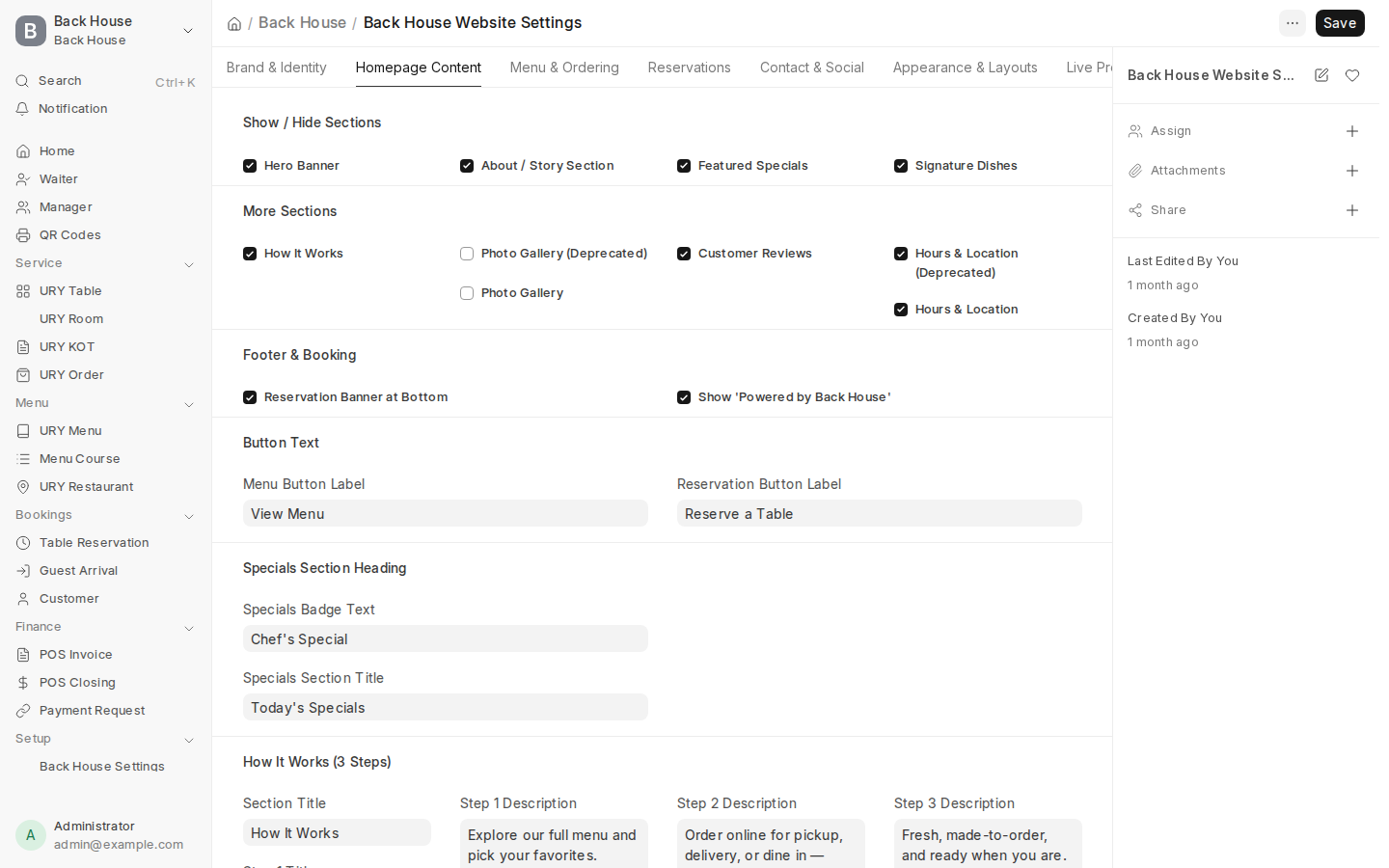 Website Homepage Content Studio